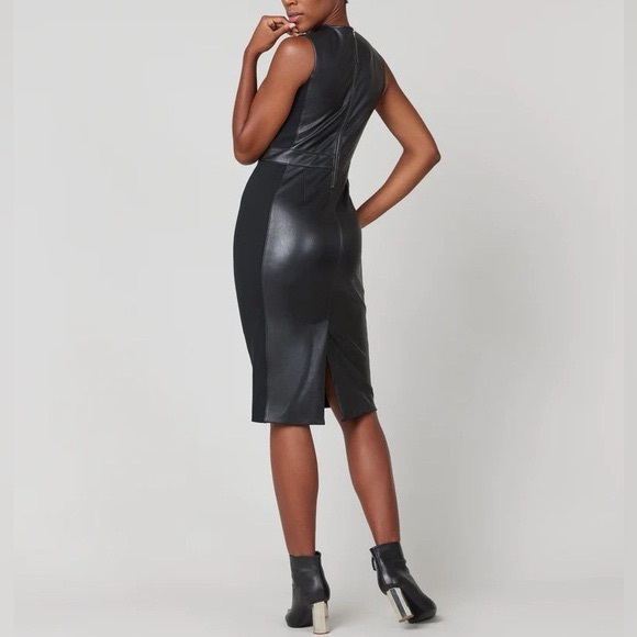 NWT SPANX Luxe Black Combo Dress - Picture 3 of 15